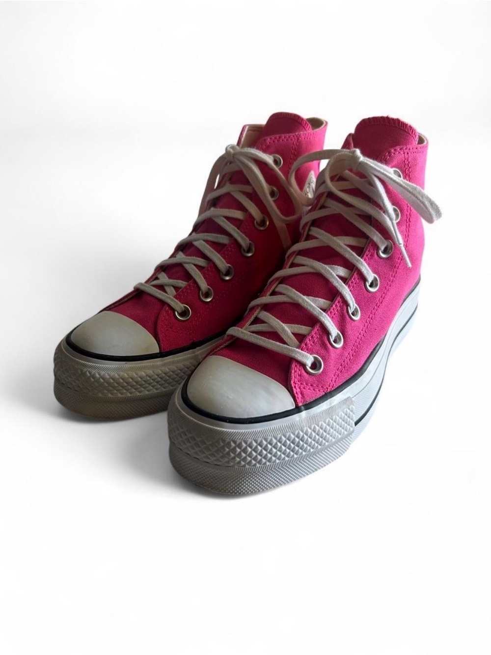 Converse Hot Pink/Fuschia Platform High-Top Canvas